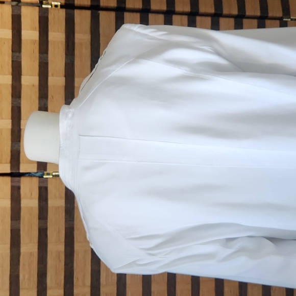 Peck & Peck lined white jacket draped collar - Picture 3 of 11